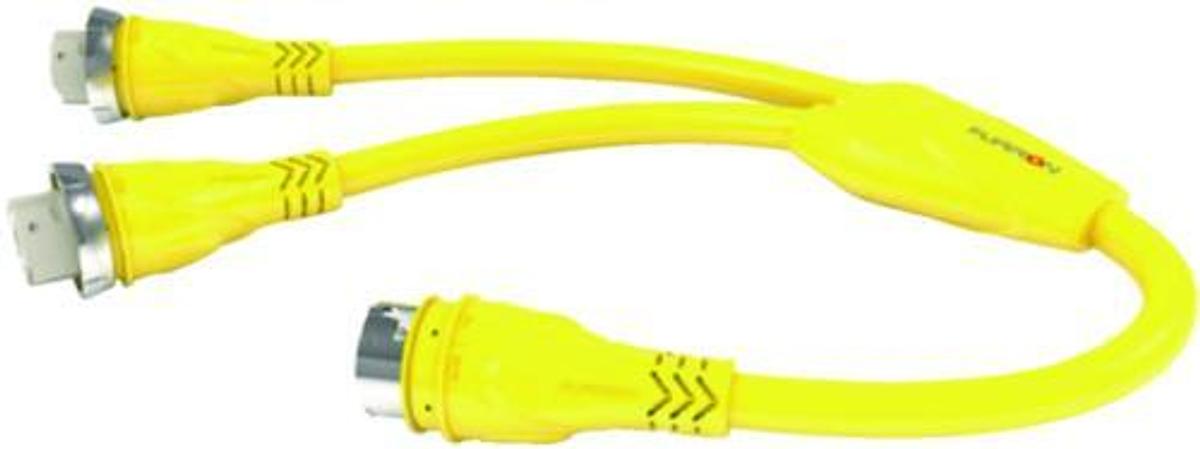 Shore Power Y-Adapter (2)50A Female to 50A Male
