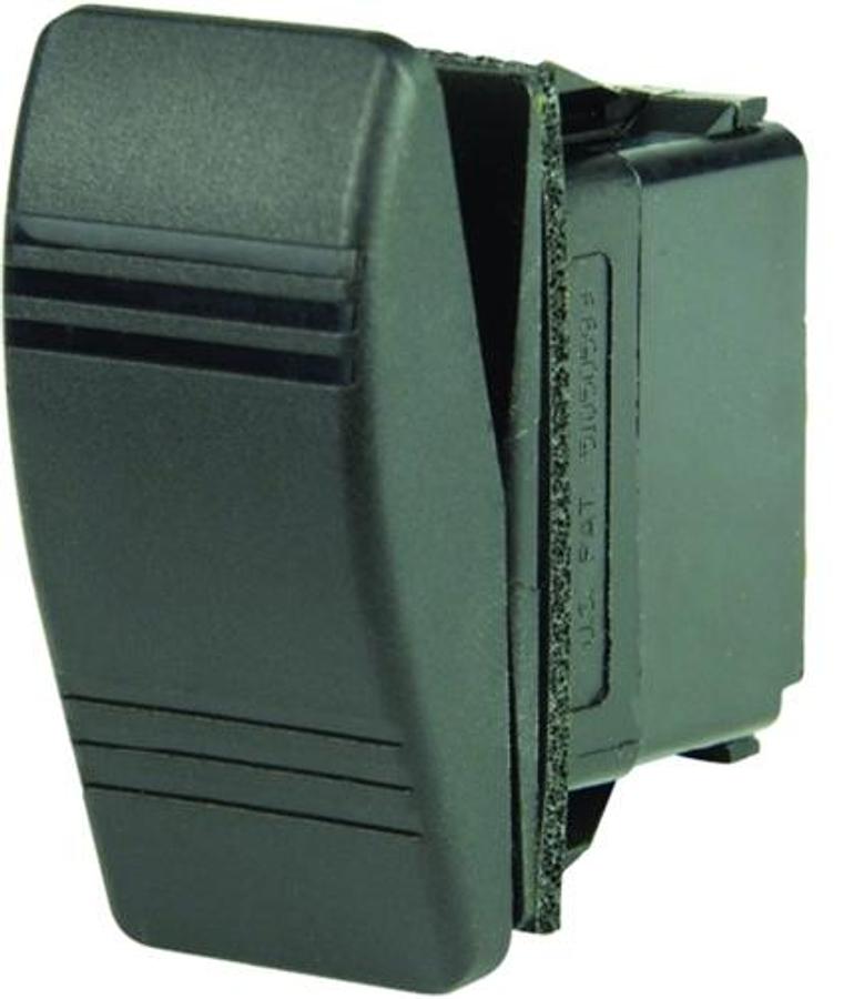 Weather Resistant Contura DPST Rocker Switch - Black