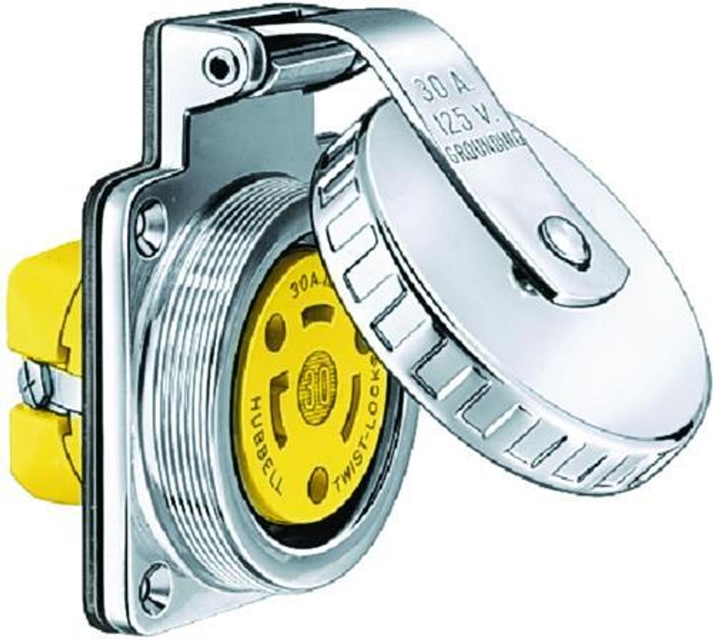 Stainless Steel 30A Shore Power