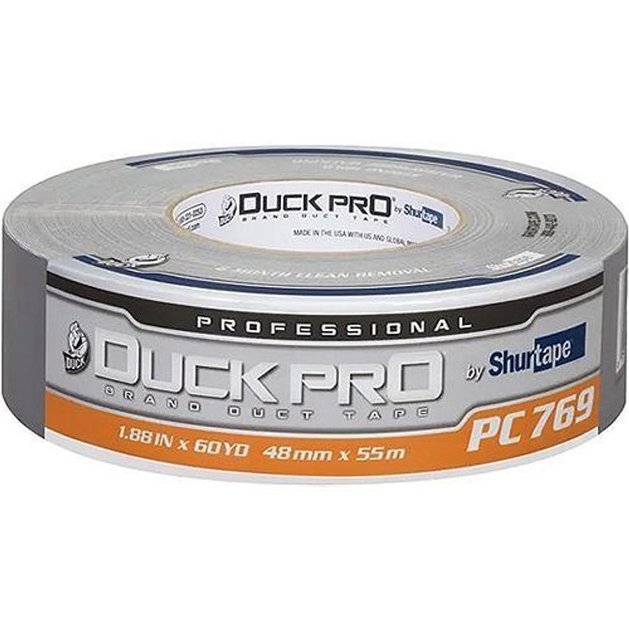 PC 769 Duck Pro Professional Grade Duct Tape - 1.88in. x 180ft. - Silver