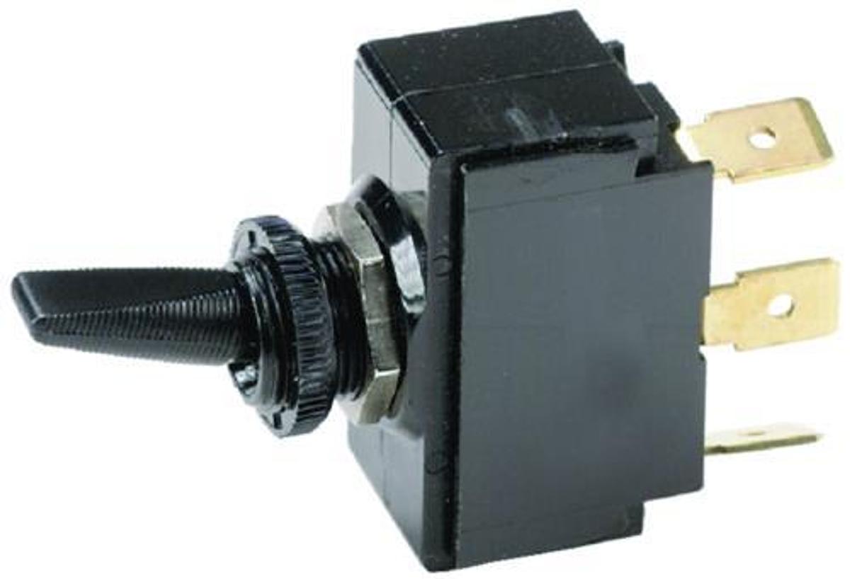 SPST On/Off Nickle Plated Brass Toggle Switch
