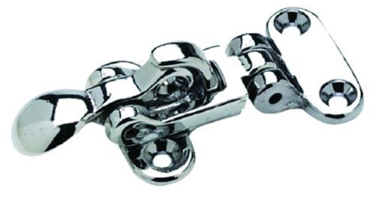 Anti-Rattle Hatch Fastener - Chrome Plated Brass