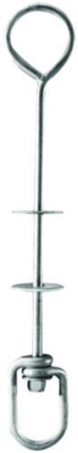 Buoy Hardware 1/2in. Diameter Galvanized Rod with 4in. Long Swivel - 15in.