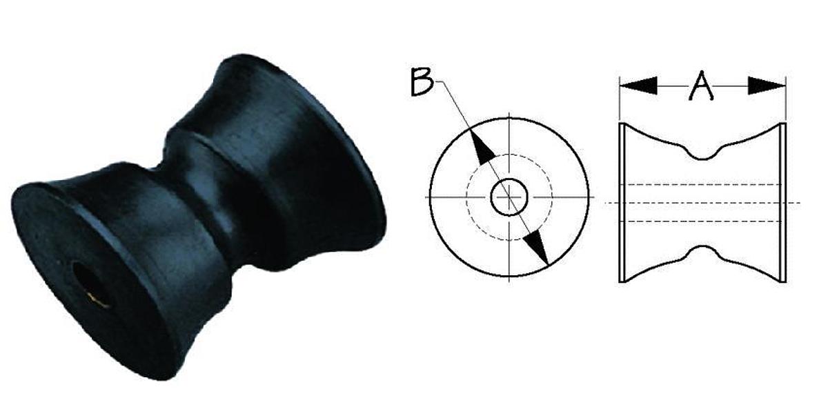 Bow Roller Wheel for Bow Rollers - 2 5/16in. x 2 3/4in.
