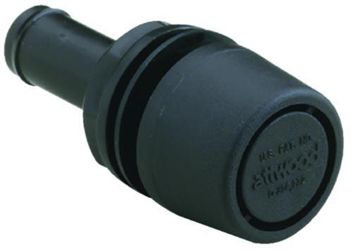 Straight Fuel Tank Vent - Black