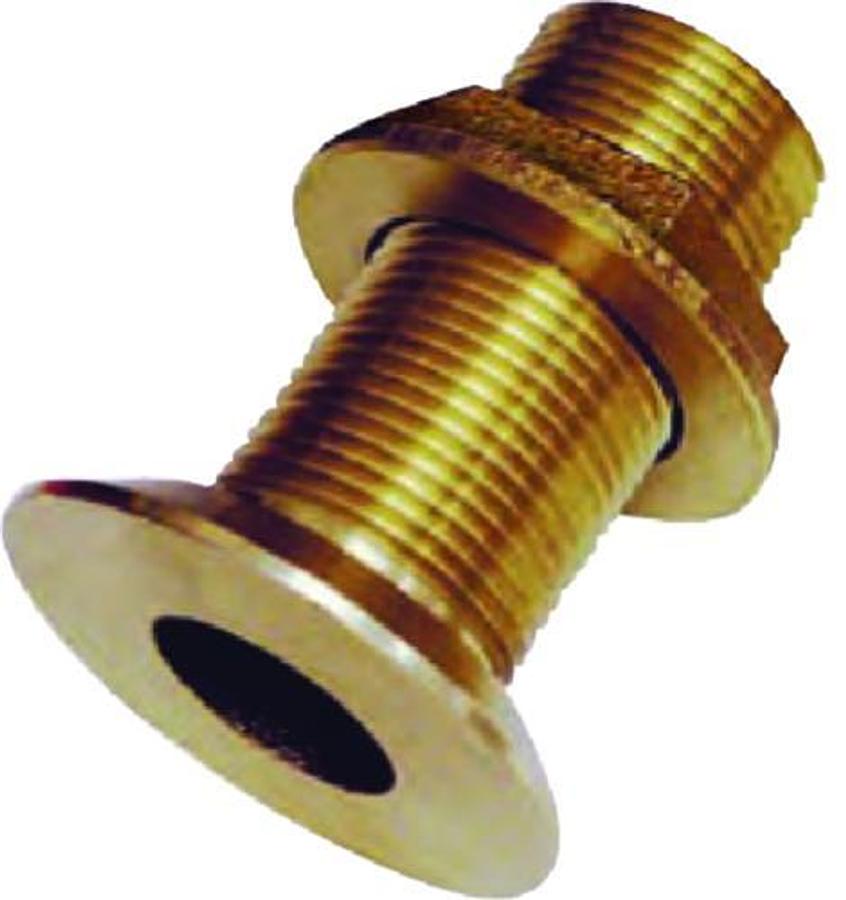 Bronze Flush Thru-Hull Fitting - 3/4in. Pipe - 2.31in. Length
