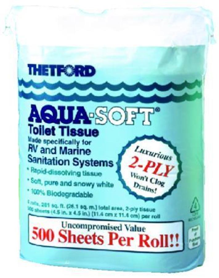 Aqua Soft 2-Ply Toilet Tissue - 2-Ply, 4 Pack