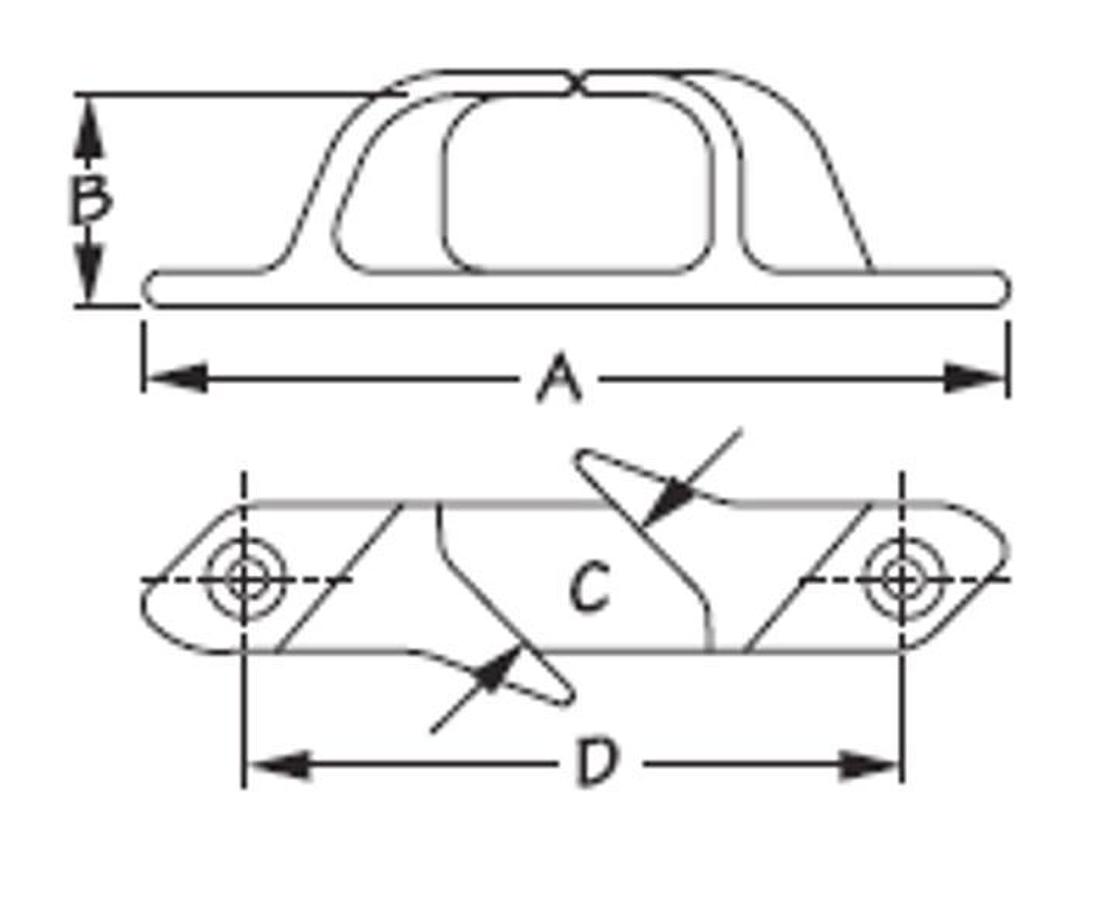 Skene Chock - #10 FH Fastener - 2pk.