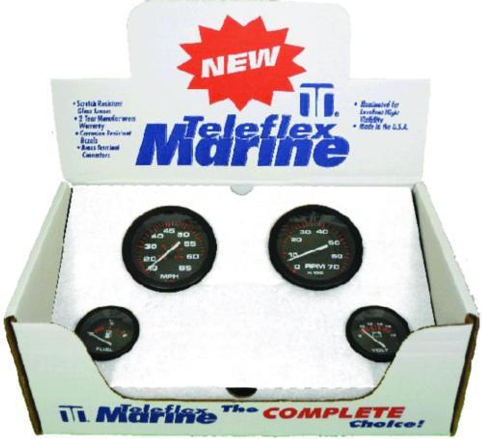 Amega 4 Piece Outboard Gauge Set