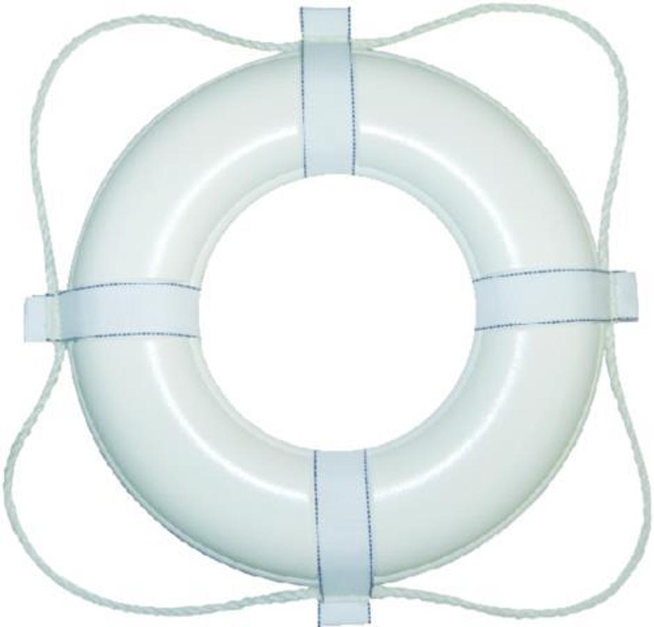 Life Ring Buoy - 24in. - White