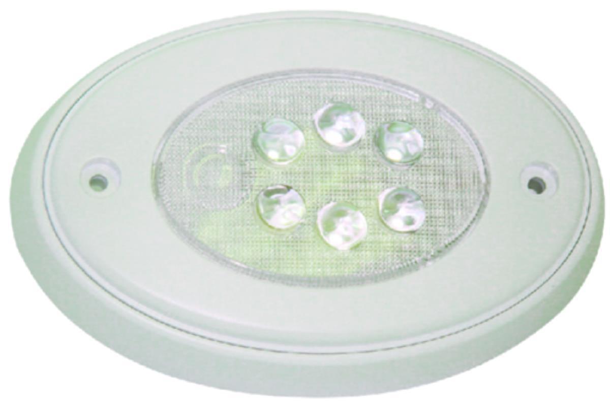 Vienna LED Multipurpose Light - White Plastic Housing - 5in. W x 3in. H x 1in. D - White