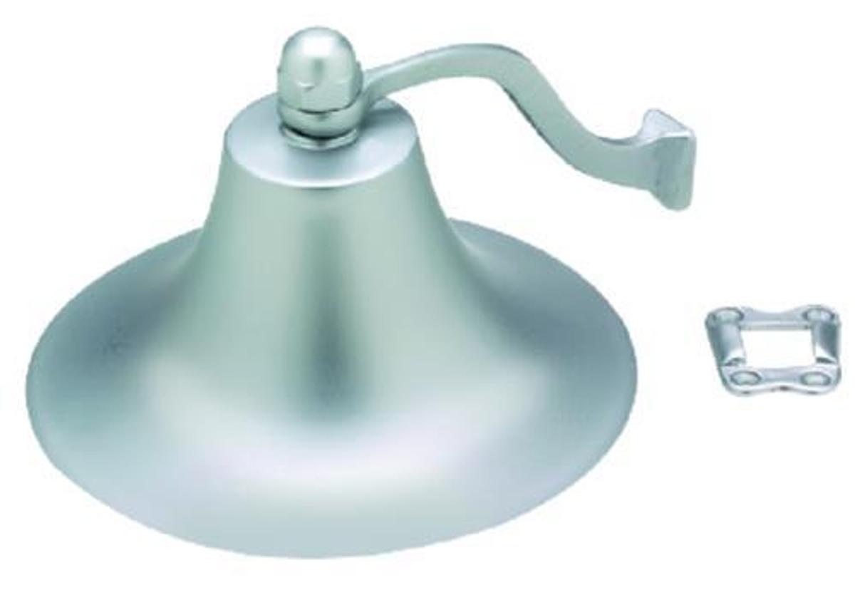 Brass Fog Bell - 6in. Dia x 4in. H - Chrome Plated