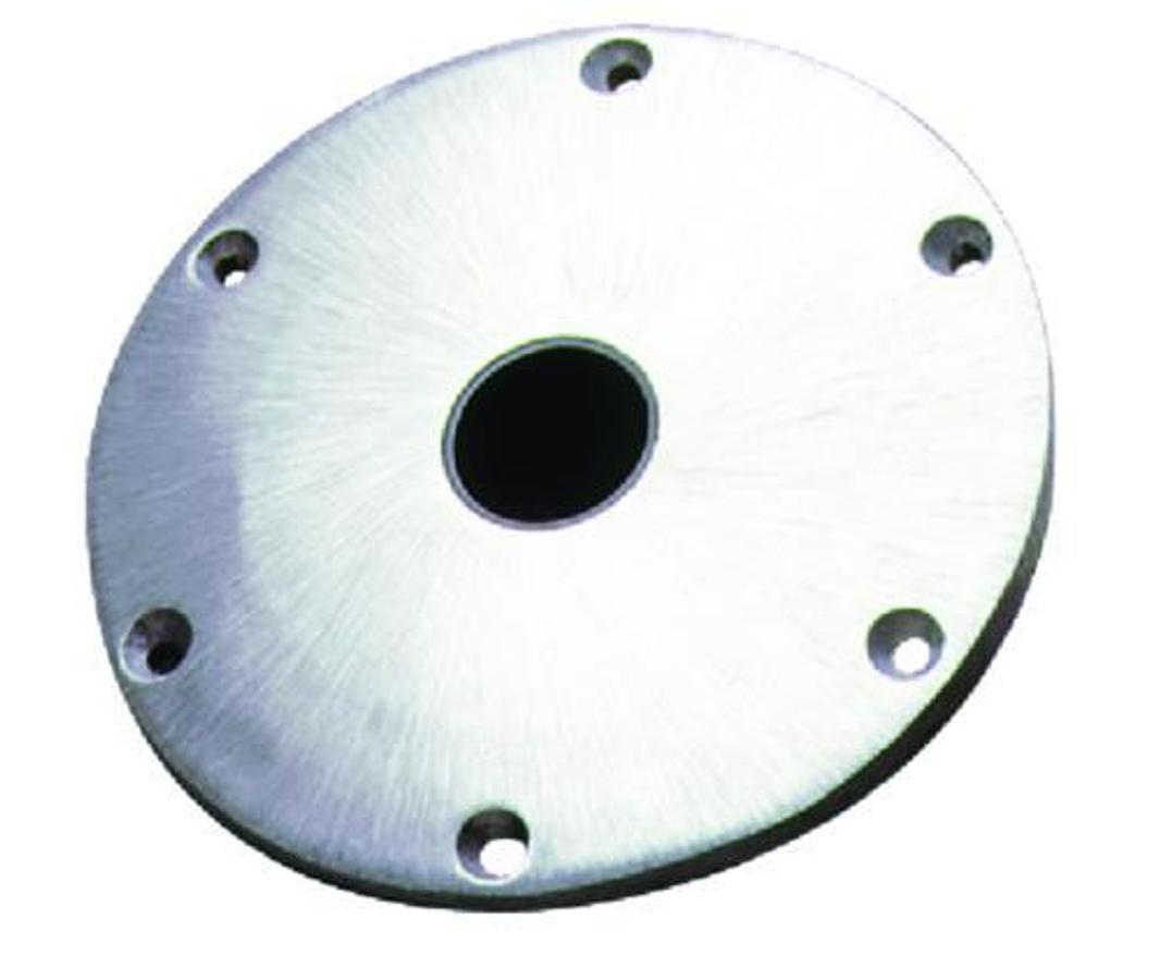 Spring-Lock Non-Locking Round Base - 9in. - Satin finish