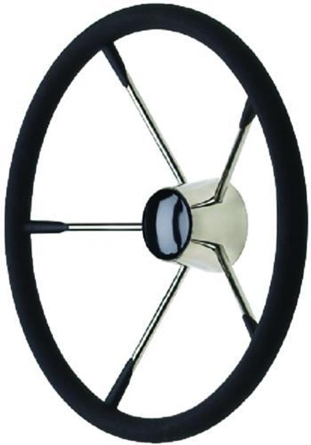 Stainless Steel Destroyer Wheel with Permanent Foam Grip & Black Center Cap
