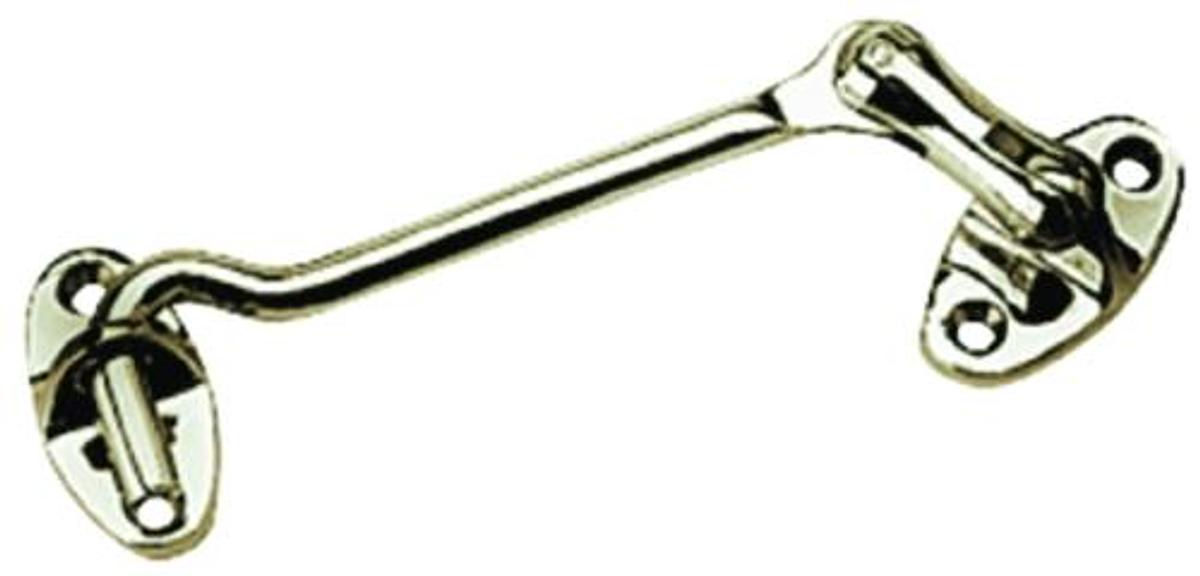 Gooseneck Hook and Swivel - Chrome/Brass - 5-5/8in.