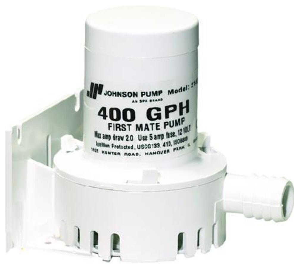 First Mate Bilge Pump - 400 GPH - 12 Volts - 2.5 Amps