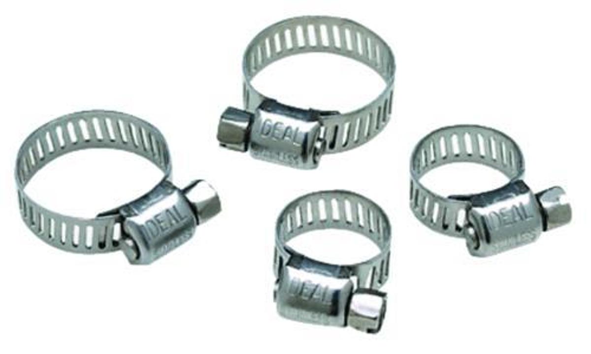 Hose Clamps - 1/2in. to 29/32in. and 11/16in. to 1-1/4in.