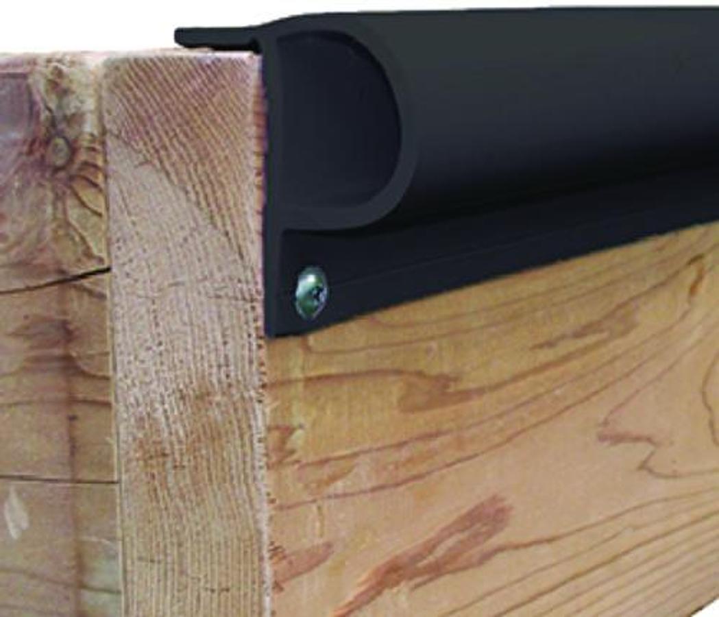 Small P PVC Dock Profile - 3 x 8ft. (24ft,) - Black