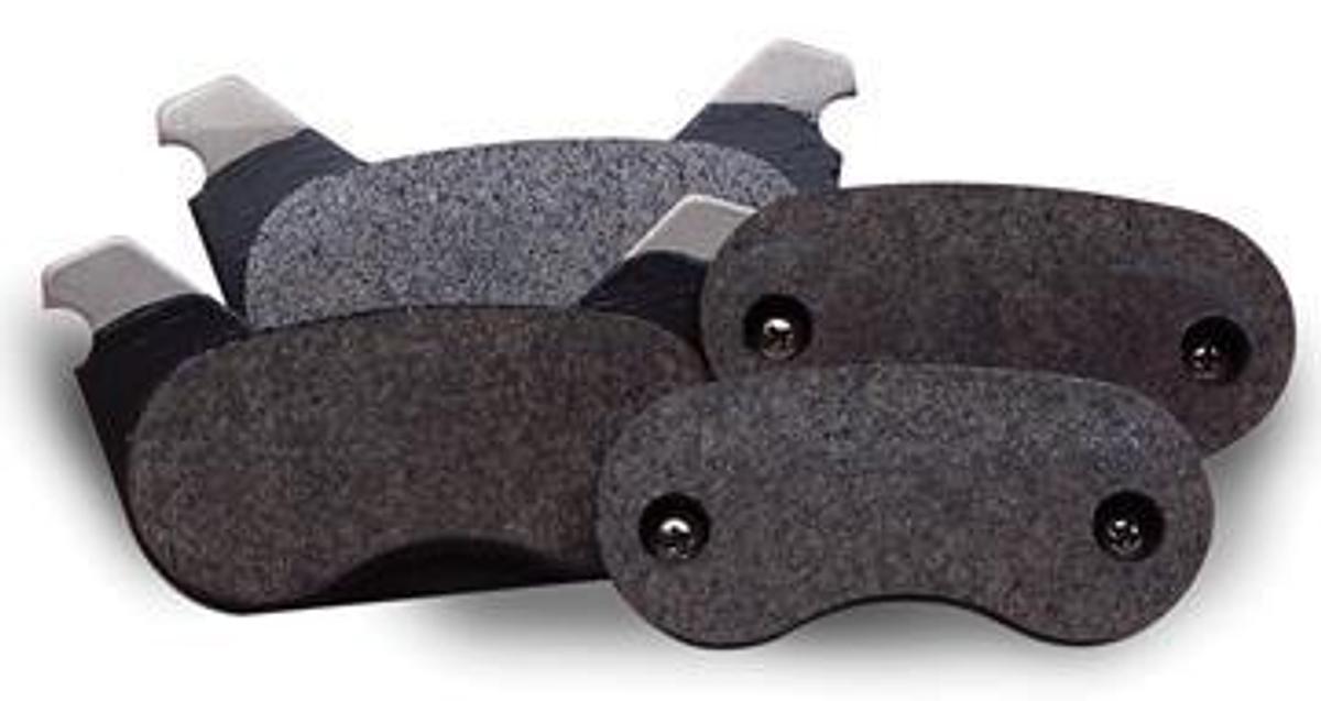 Organic Brake Pads for Vented Eliminator Rotor Disc Brake Kit- Set of 4