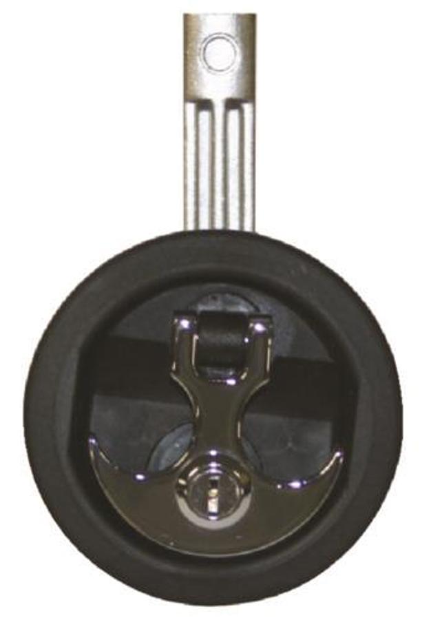 Anchor Chrome Handle Lock - Black