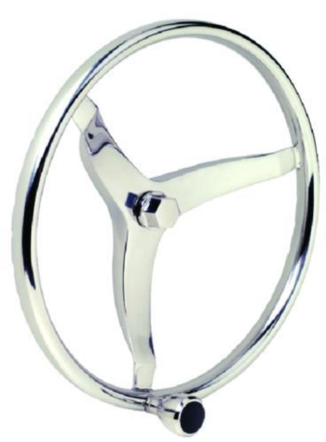 Sports Steering Wheel with Turning Knob - 13-1/2in. Dia.