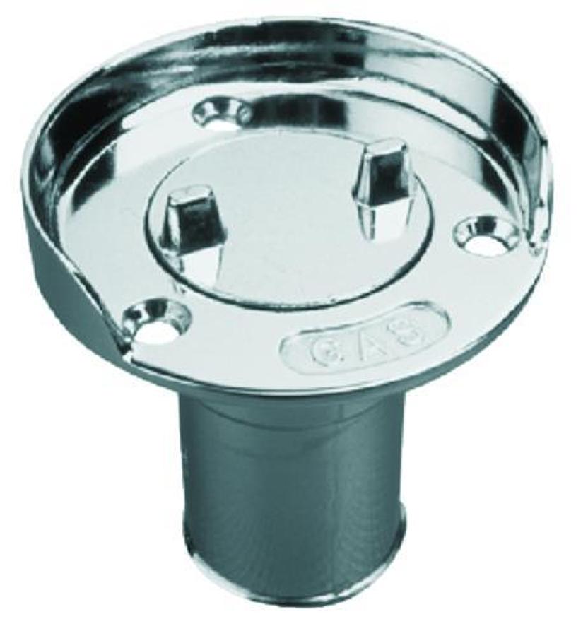 Hose Deck Fill with Splash Guard - Gas - 1-1/2in. Hose - 2-3/8in. Flange