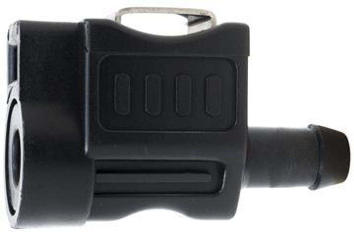 Fuel Line Hose-to-Engine Connector - 3/8in. Barb - Female - Plastic