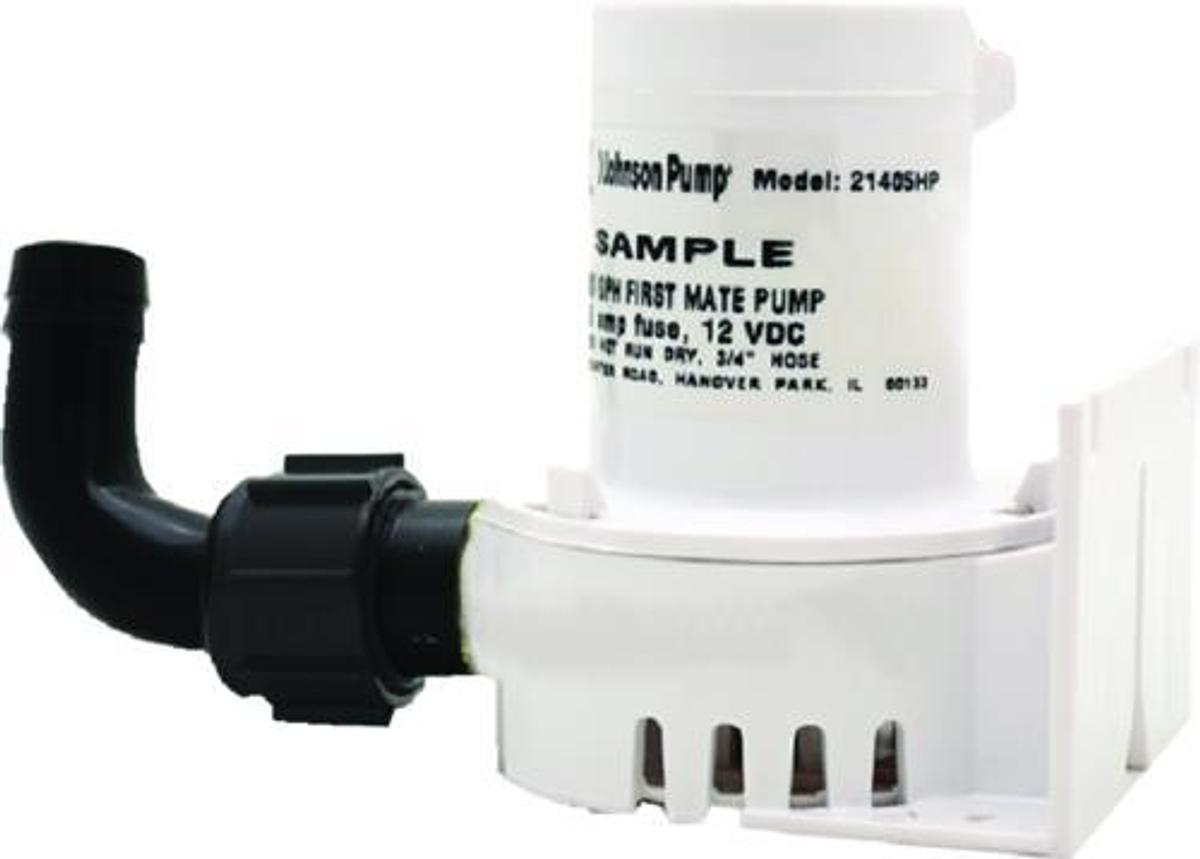 First Mate High Performance Bilge Pump - 400 GPH - 12 Volts - 2.5 Amps