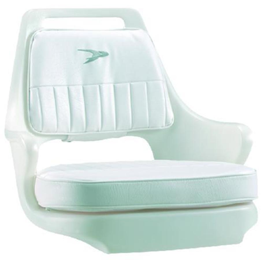 Pilot Chair with Cushion Set and Mounting Plate - White