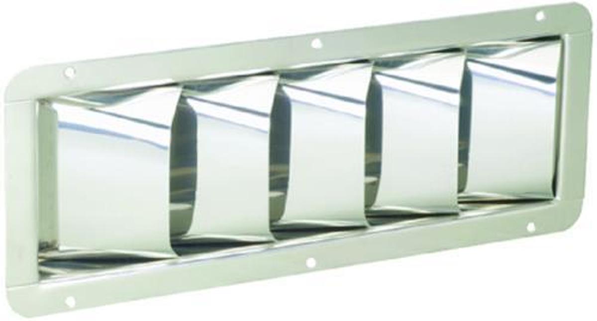 Louvered Vent - Stainless Steel