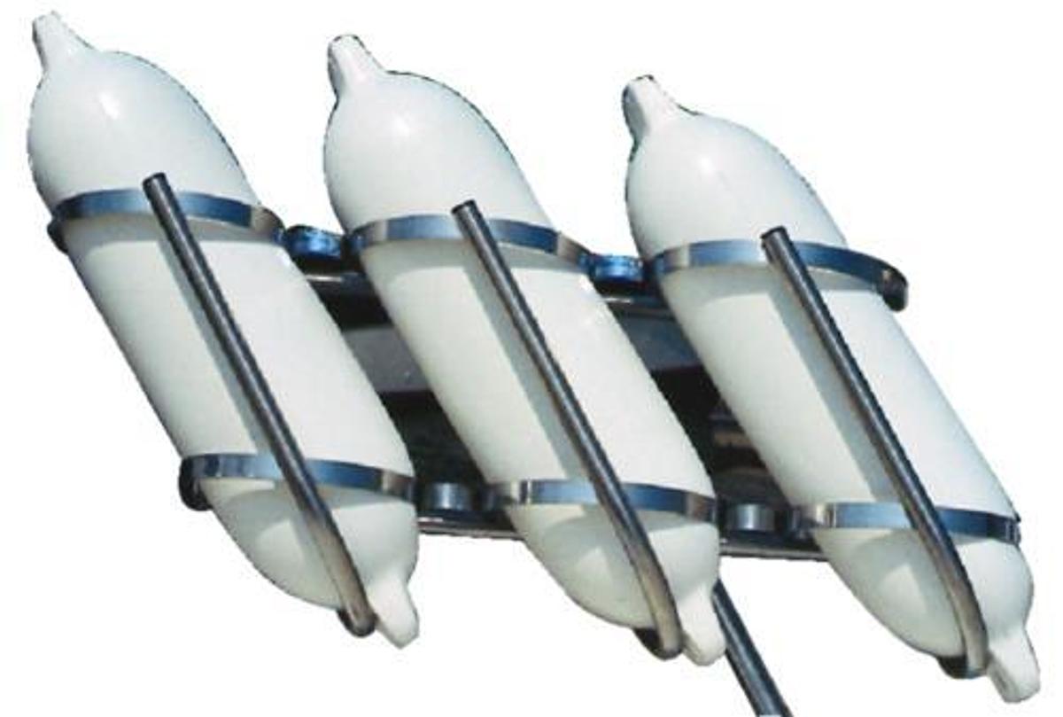 Stainless Steel 3 Fender Rack for 7in. to 9in. Fenders