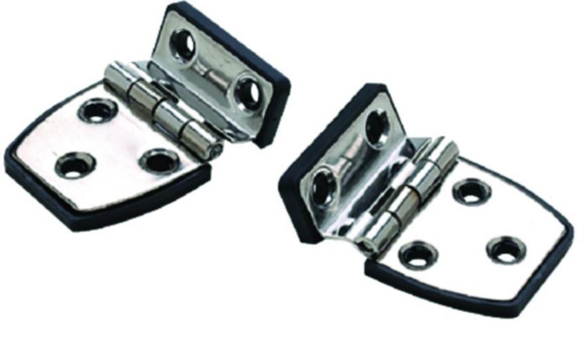Offset Short Side Hinge w/ Base - 2-1/4in. x 1-1/2in. - 3/4in. Short Side - #8 Fastener - 1pr.
