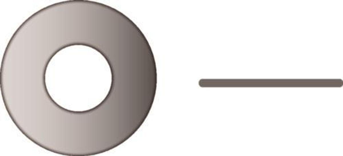 7/16in. Flt Wsh 1-1/8in. Od 316 Ss 50/Bg