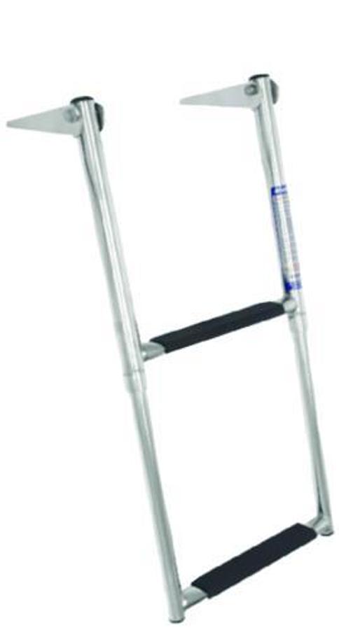 Stainless Steel Over Platform Telescoping Ladder - 2 Steps