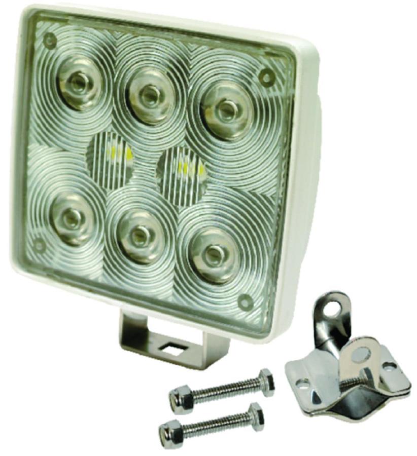 LED Spot Light - Cast Aluminum - 12V - 11W - 4 3/8in. W x 4in. H