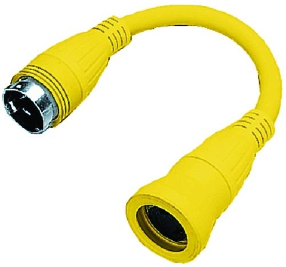 Twist Lock Female to Twist Lock Male Adapter - Yellow