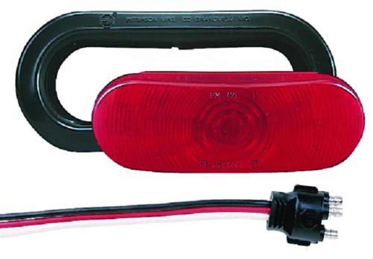 Oval Stop/Turn/Tail Light Kit - Red