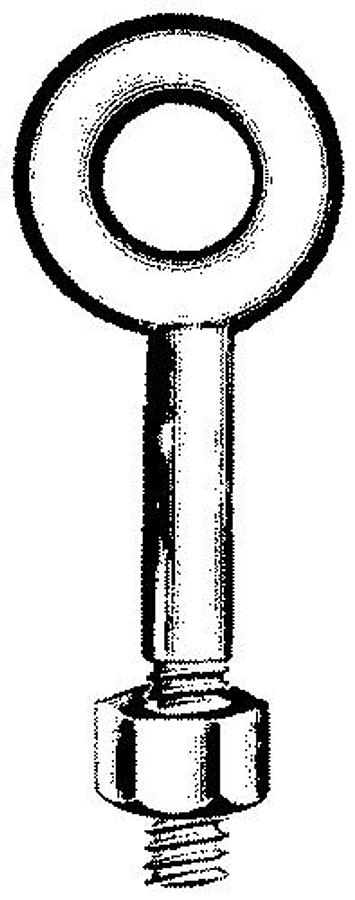 3/8in. Galvanized Regular Eyebolt - 6in.