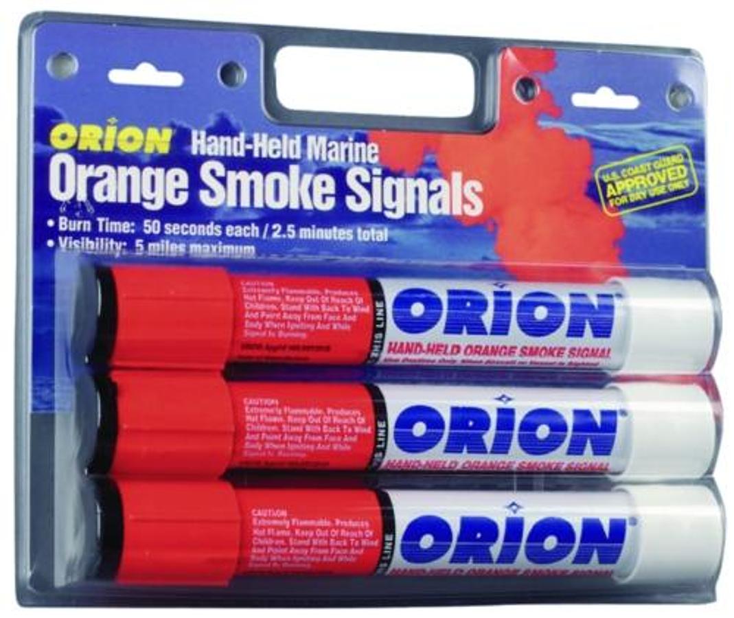 Orange Handheld Smoke Signals - 3 pack