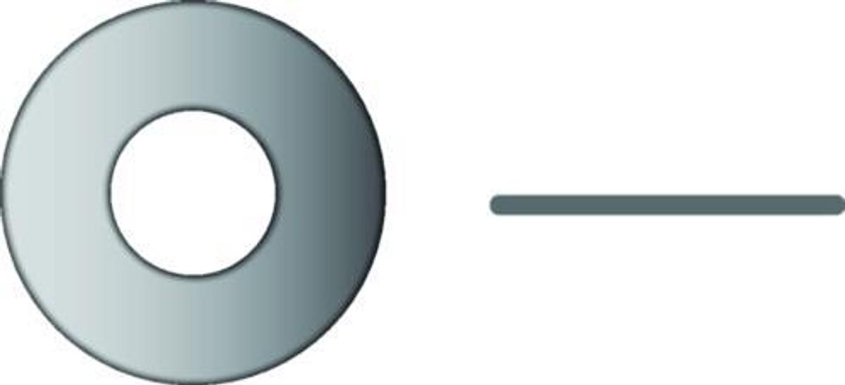 3/8 Flt Wsh 1 Od Ss 100/Bg