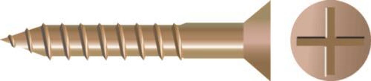 #6x1-1/4 R&P Fltwdscr Silbrz 100/Bg