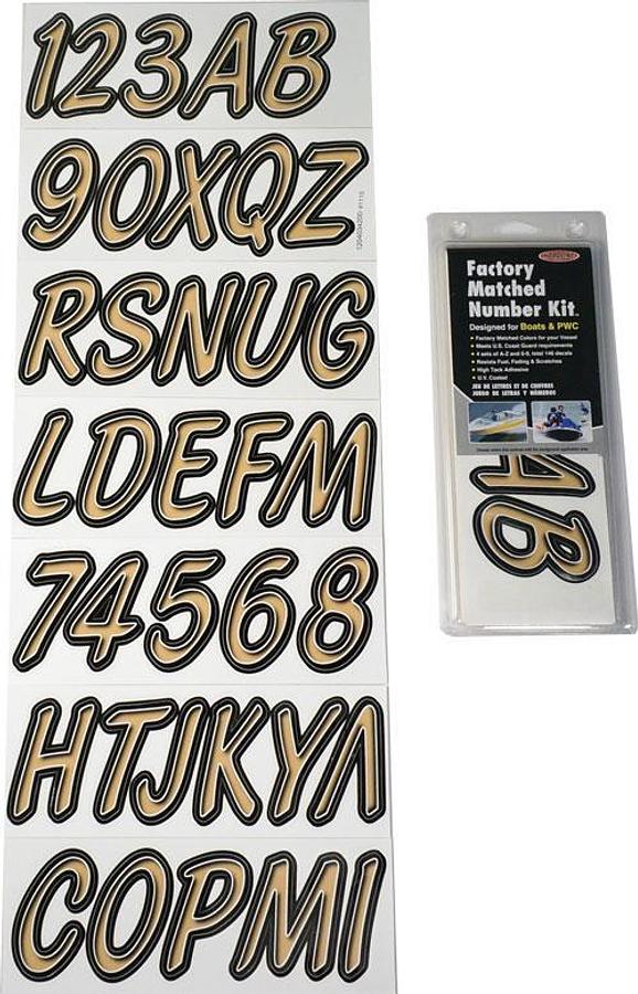 Series 400 Cursive Font Registration Kit - Brown/Black