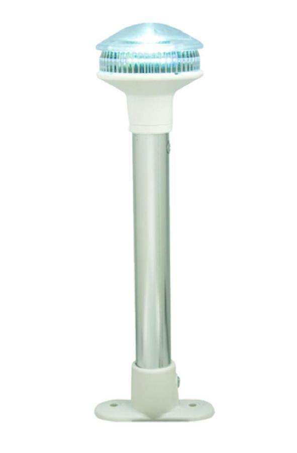 LED All-Around White Light - White Housing - Fixed Mount - 1in. x 2 5/8in. Base - 7 1/8in. H