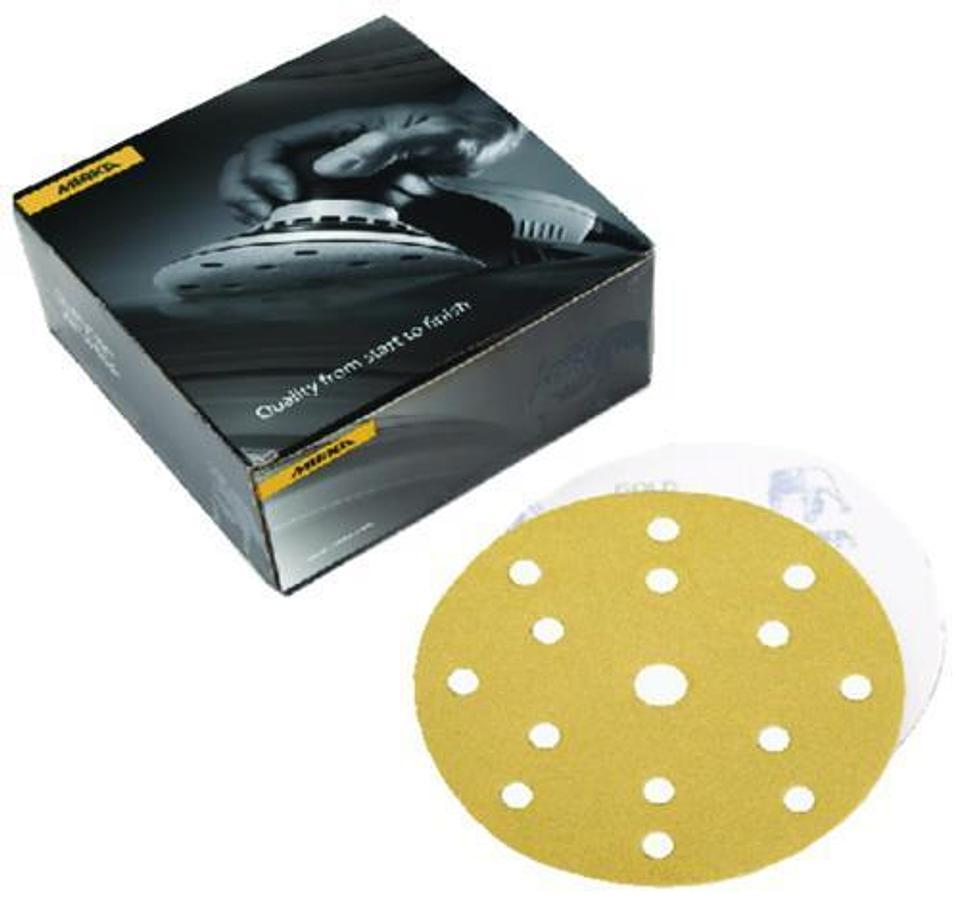 6in. Gold Grip 15-Hole Vacuum Discs - Grade P320