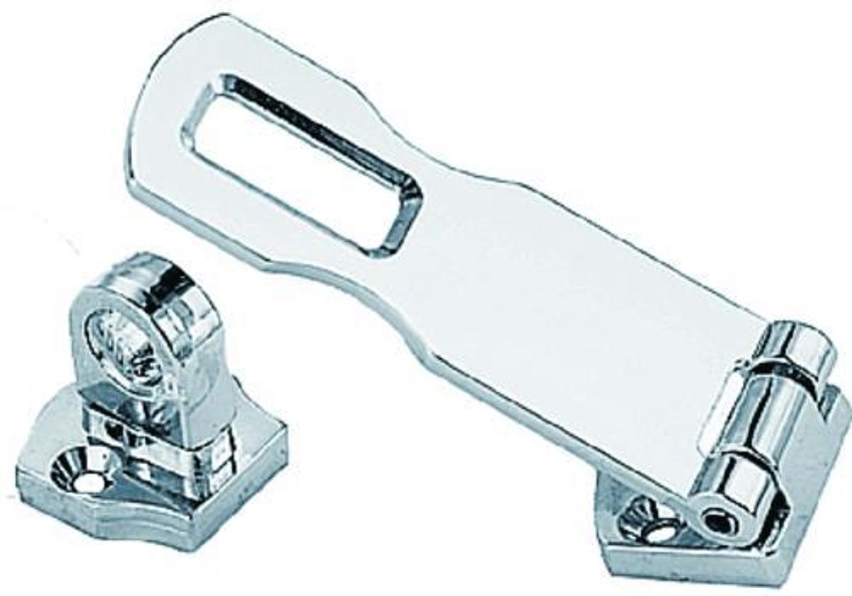 Swivel Eye Hasp - 3in. x 1in. - Chrome Plated Zinc