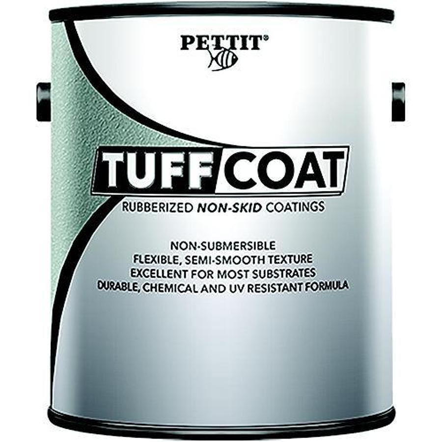 Tuff Coat Rubberized Non-Skid Coating with Semi Smooth Texture - Non Submersible - White - 5gal.