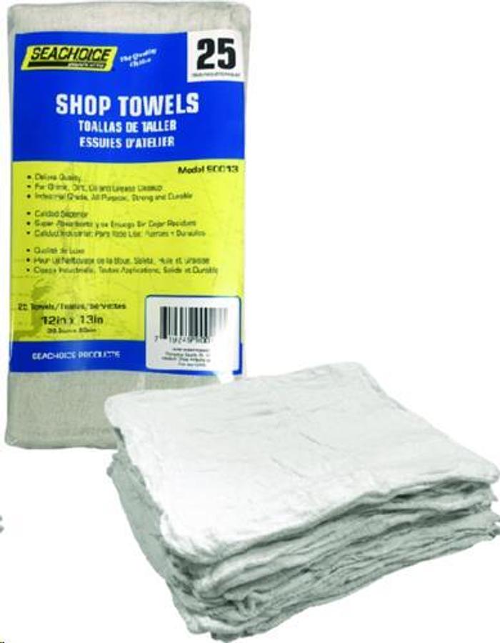 Shop Towels - 25 Cloths Bag