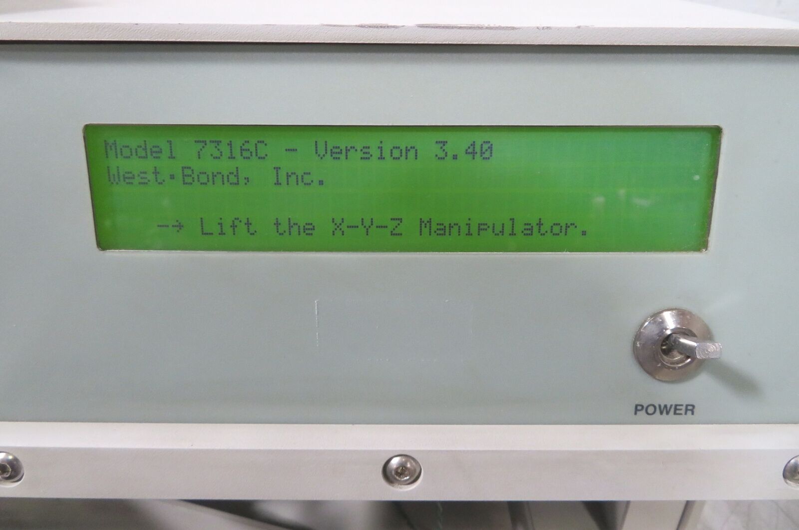 Used West-Bond 7316C Motorized Scrub Single Collet Eutectic Die Bonder