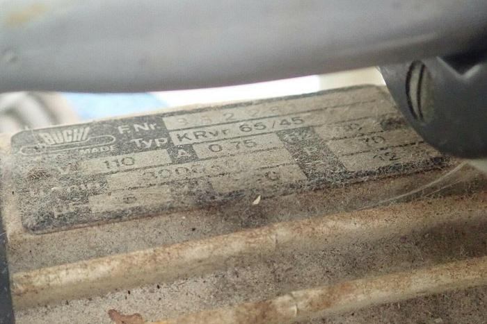 Used Buchi Rotavapor R Type KRvr 65/45 Rotary Evaporator Head with Glass and Stand