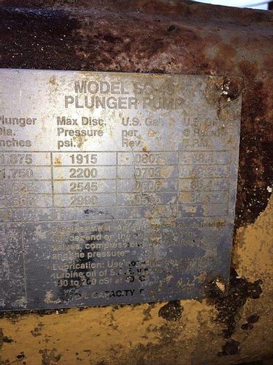 Used 1997 MYERS APLEX SC-45 TRIPLEX PLUNGER PUMP